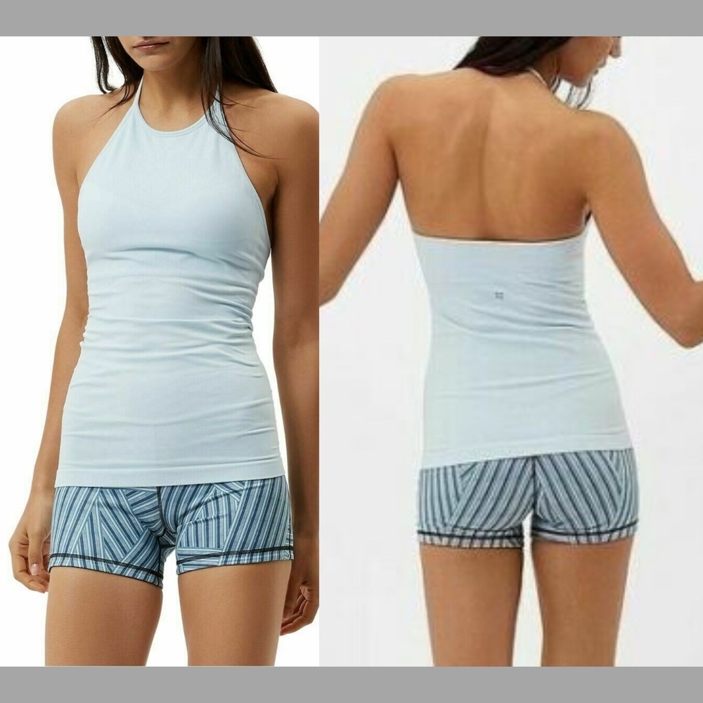 NEW $70 Sweaty Betty Dandasana Yoga Tank Top in Baby Blue [SZ‎ Small ]